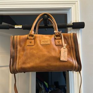 Old Trench leather duffel
